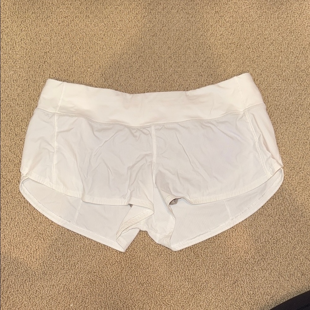 lululemon athletica White Athletic Shorts